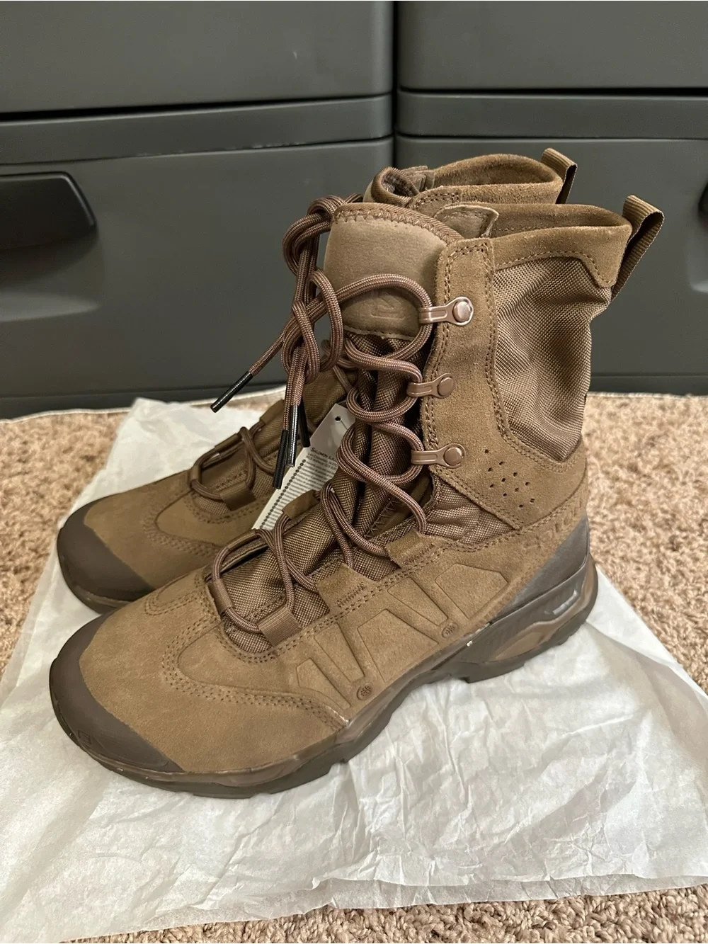 Salomon Men's Brown Tactical Hiking Boots